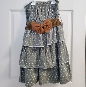 Tube Top Ruffle Dress